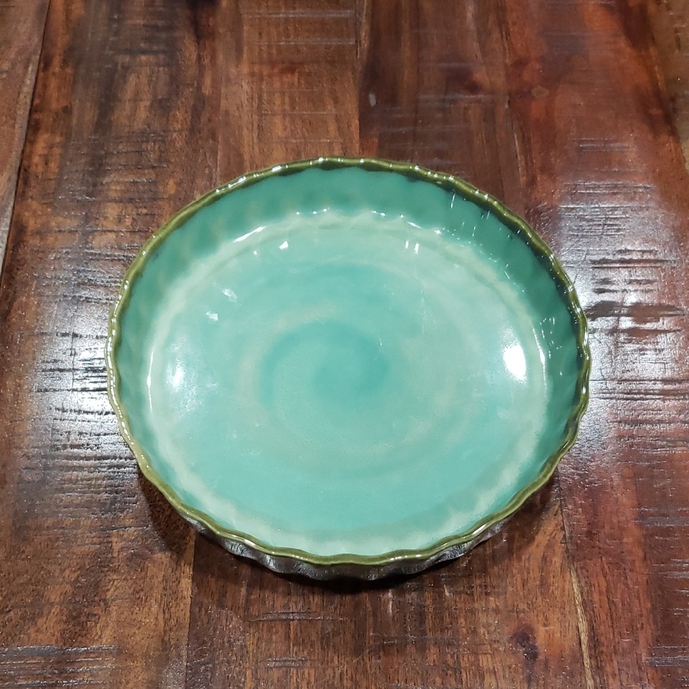 Sango Nova Green Ceramic Pottery Bakeware